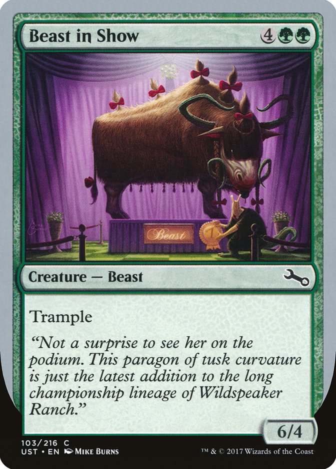 Beast in Show ("Not a surprise...") [Unstable] | Gate City Games LLC