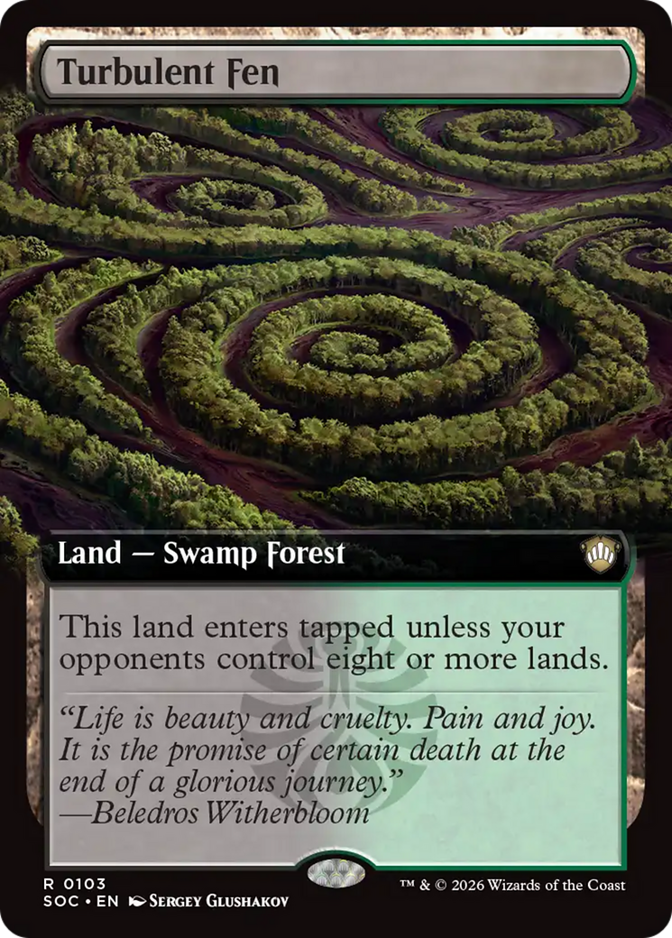 Turbulent Fen (Extended Art) [Secrets of Strixhaven Commander] | Gate City Games LLC