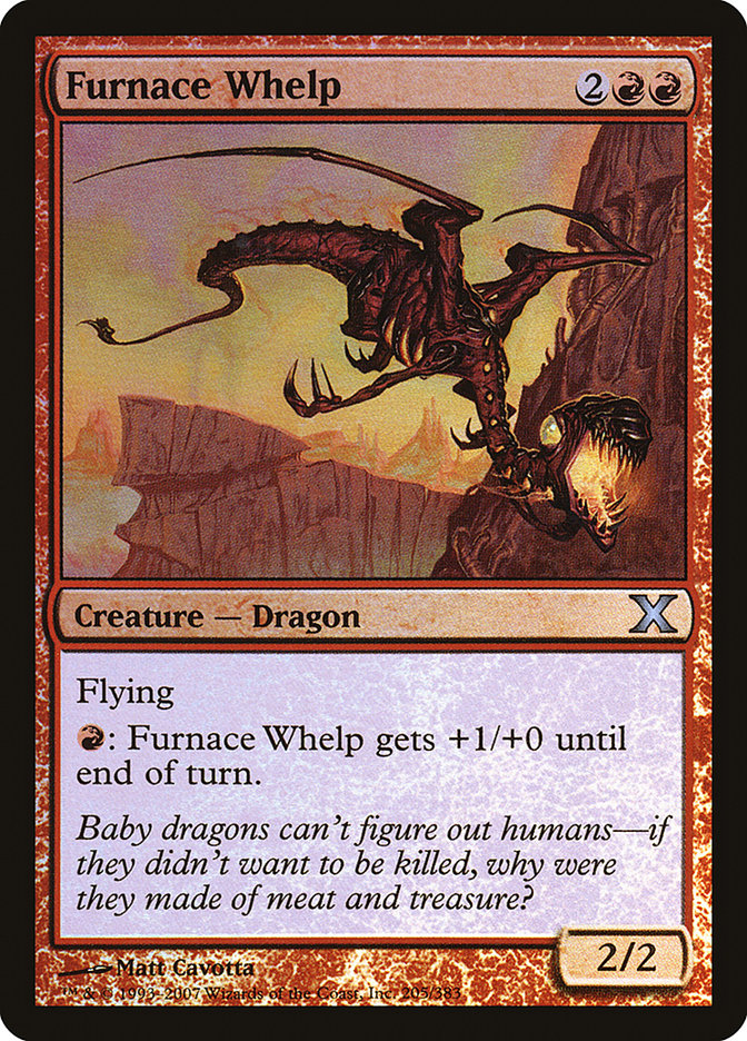 Furnace Whelp (Premium Foil) [Tenth Edition] | Gate City Games LLC