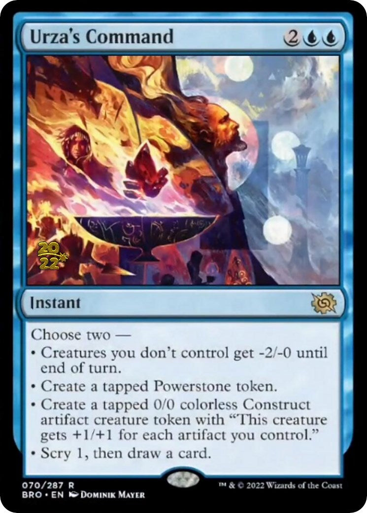 Urza's Command [The Brothers' War Prerelease Promos] | Gate City Games LLC