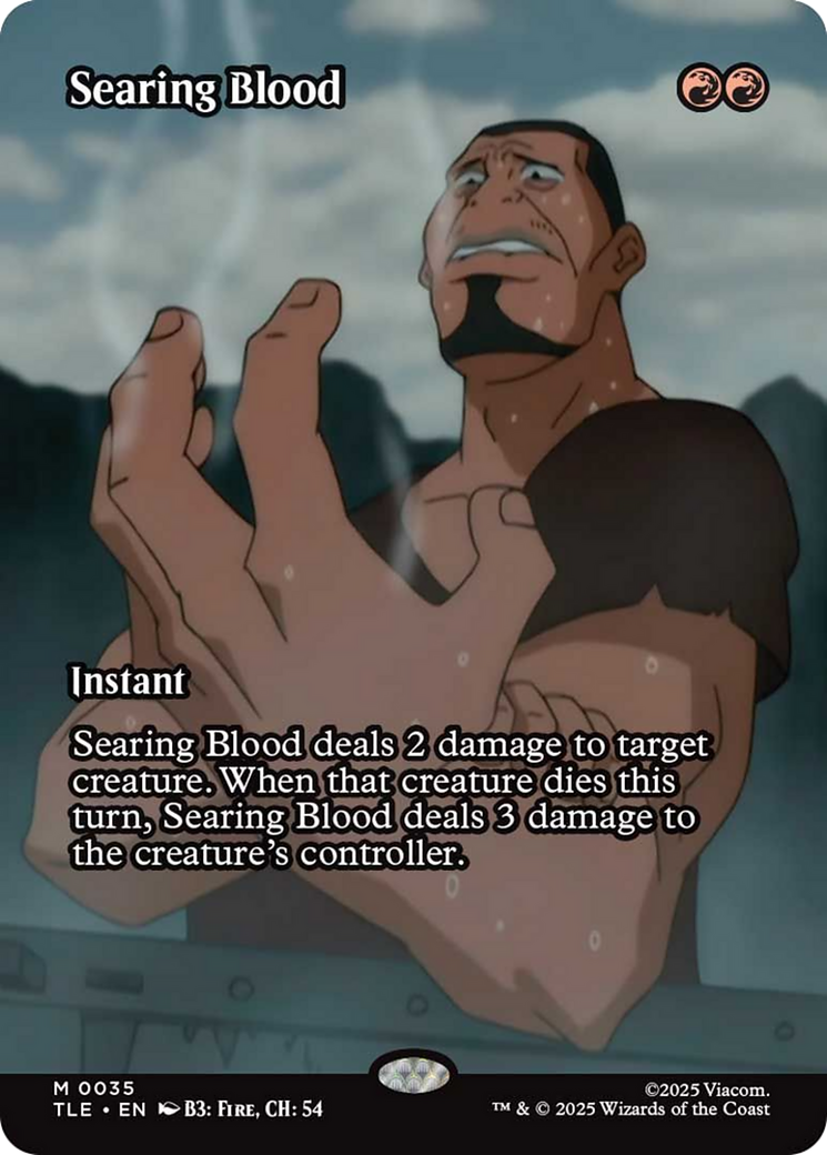 Searing Blood (Borderless) [Avatar: The Last Airbender: Eternal-Legal] | Gate City Games LLC