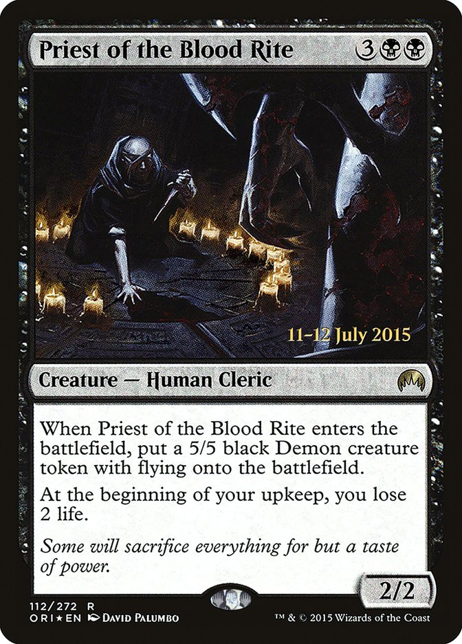 Priest of the Blood Rite [Magic Origins Prerelease Promos] | Gate City Games LLC