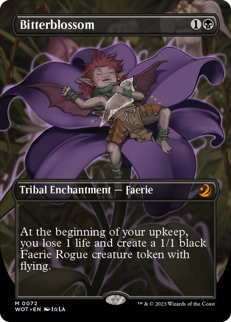 Bitterblossom (Anime Borderless) [Wilds of Eldraine: Enchanting Tales] | Gate City Games LLC