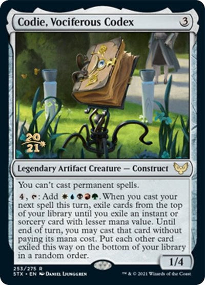 Codie, Vociferous Codex [Strixhaven: School of Mages Prerelease Promos] | Gate City Games LLC