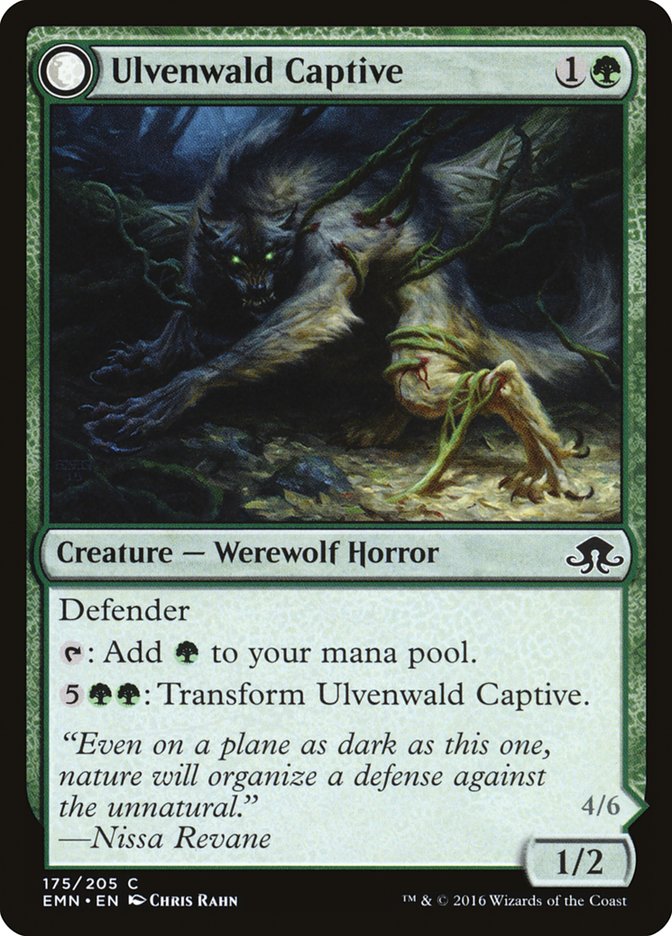 Ulvenwald Captive // Ulvenwald Abomination [Eldritch Moon] | Gate City Games LLC