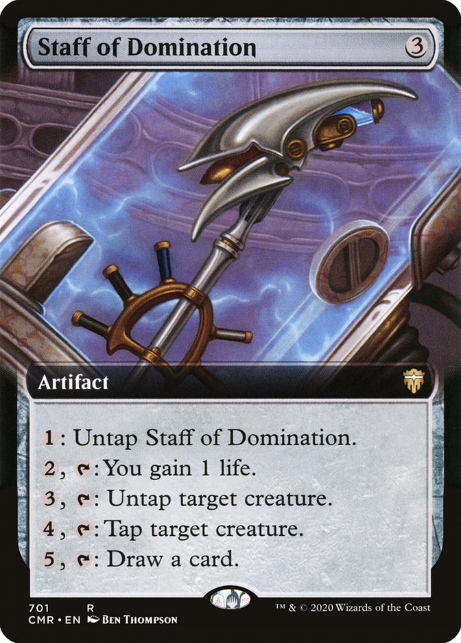 Staff of Domination (Extended Art) [Commander Legends] | Gate City Games LLC