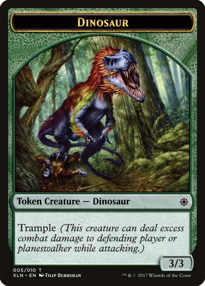 Dinosaur Token [Ixalan Tokens] | Gate City Games LLC