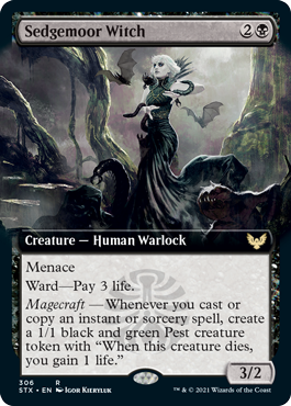 Sedgemoor Witch (Extended Art) [Strixhaven: School of Mages] | Gate City Games LLC