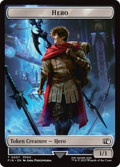 Hero (0007) // Bird (0016) Double-Sided Token [FINAL FANTASY Tokens] | Gate City Games LLC
