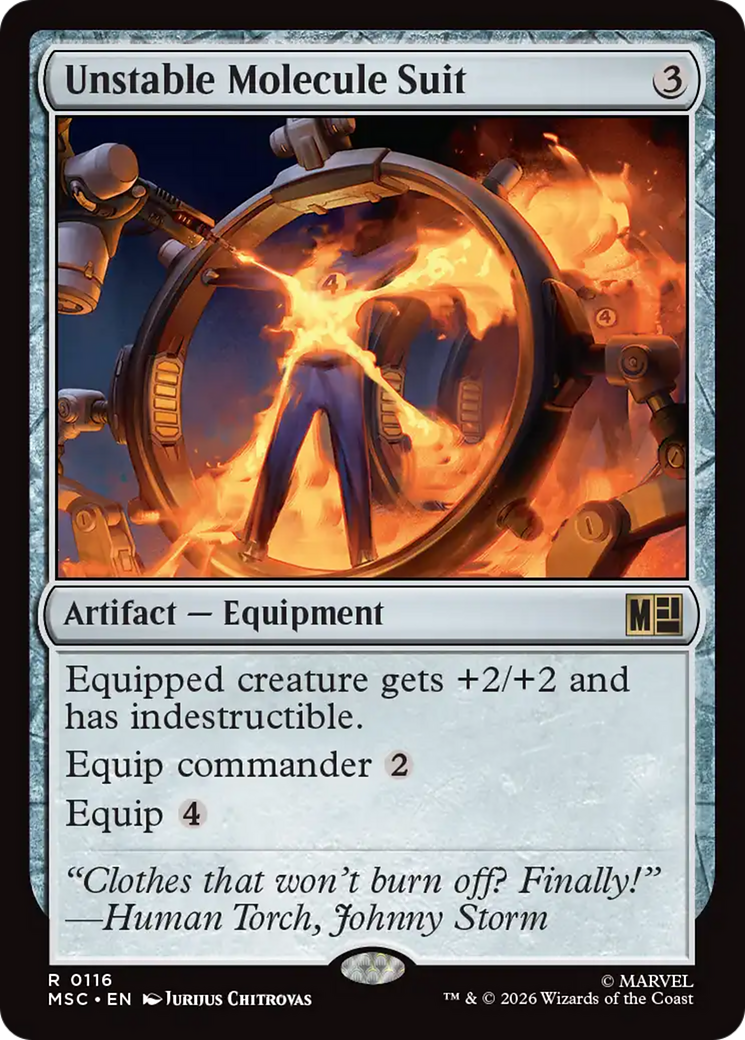 Unstable Molecule Suit (Surge Foil) [Marvel Super Heroes Commander] | Gate City Games LLC