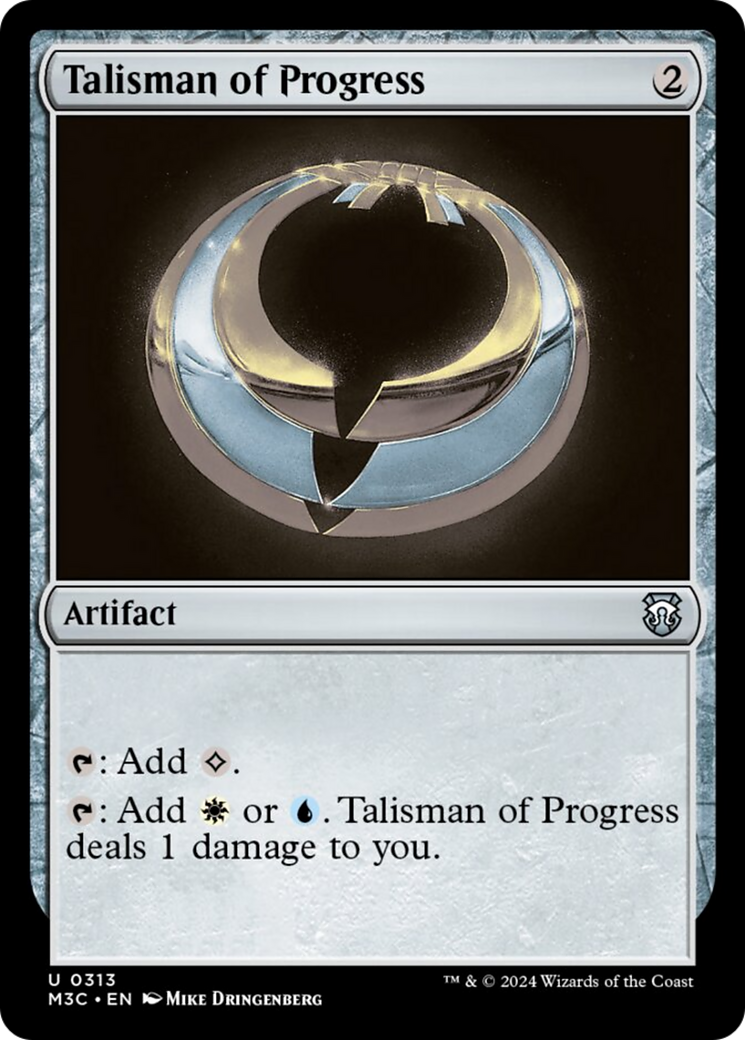 Talisman of Progress (Ripple Foil) [Modern Horizons 3 Commander] | Gate City Games LLC