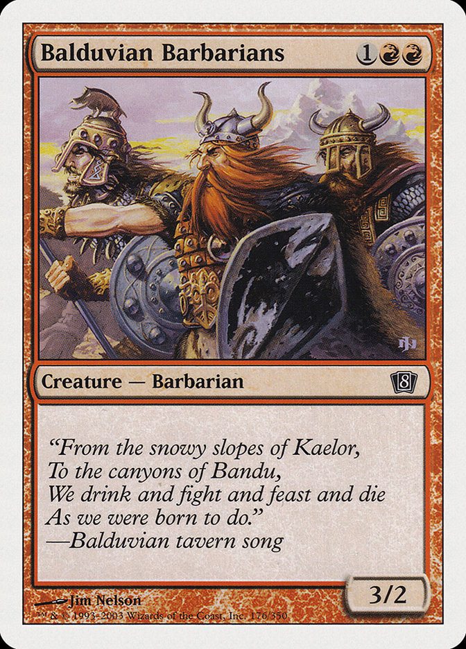 Balduvian Barbarians [Eighth Edition] | Gate City Games LLC