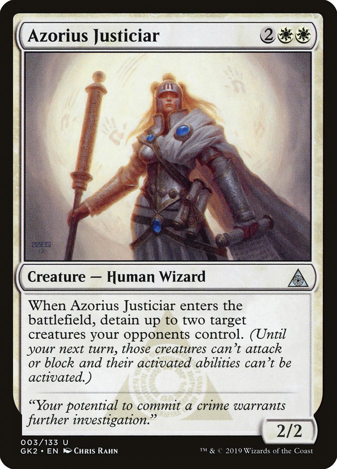 Azorius Justiciar [Ravnica Allegiance Guild Kit] | Gate City Games LLC