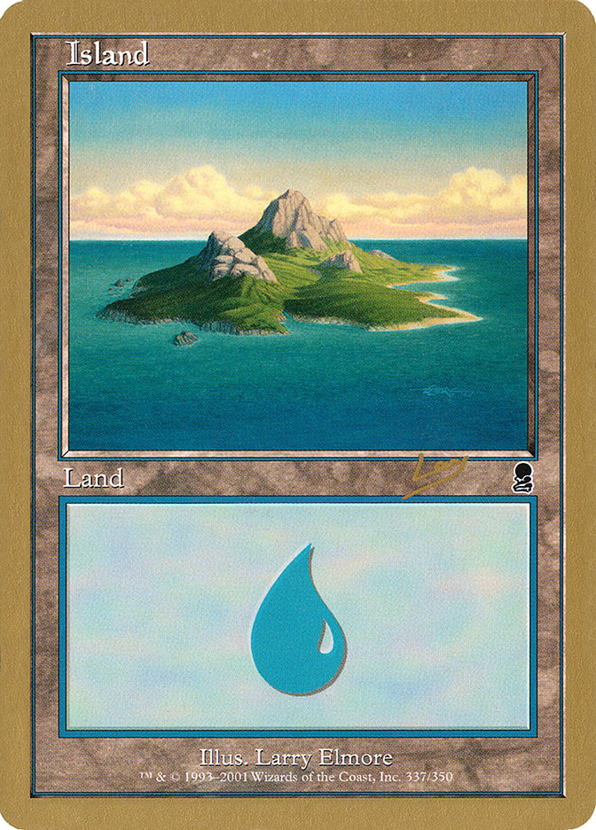 Island (rl337) (Raphael Levy) [World Championship Decks 2002] | Gate City Games LLC