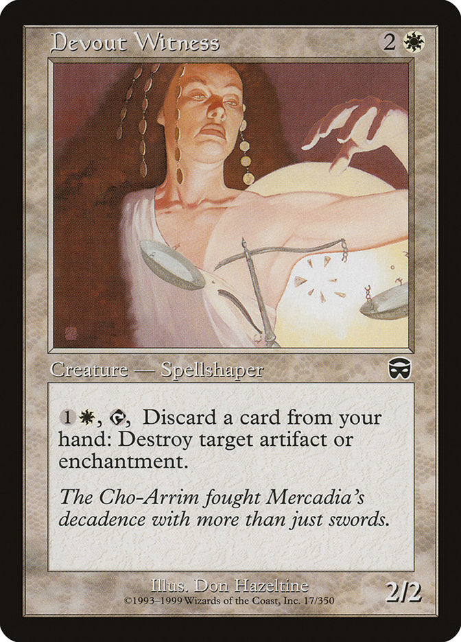 Devout Witness [Mercadian Masques] | Gate City Games LLC