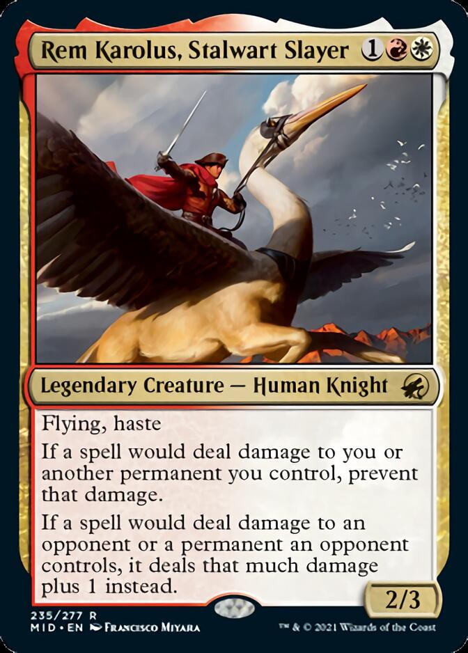 Rem Karolus, Stalwart Slayer [Innistrad: Midnight Hunt] | Gate City Games LLC