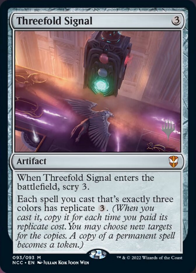 Threefold Signal (Promo Pack) [Streets of New Capenna Commander Promos] | Gate City Games LLC