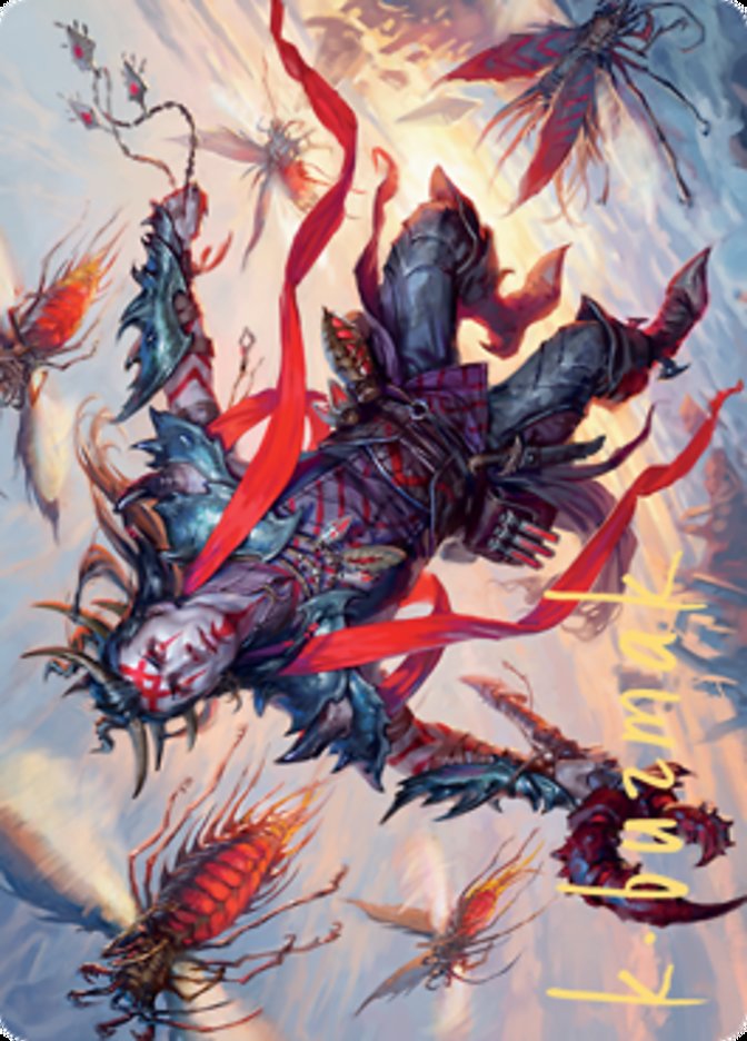Scion of the Swarm Art Card (Gold-Stamped Signature) [Zendikar Rising Art Series] | Gate City Games LLC