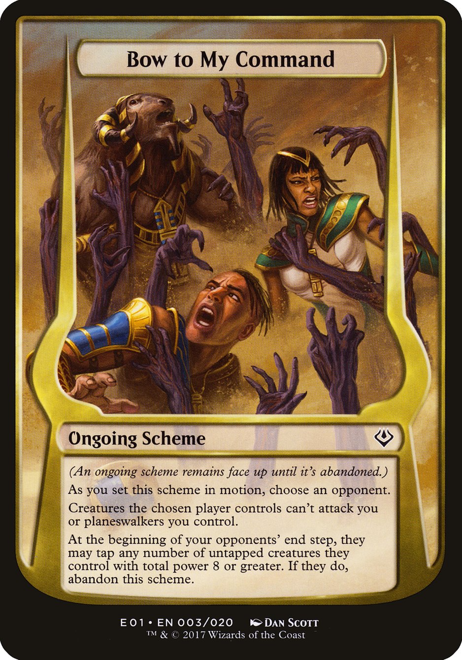 Bow to My Command (Schemes) [Archenemy: Nicol Bolas Schemes] | Gate City Games LLC