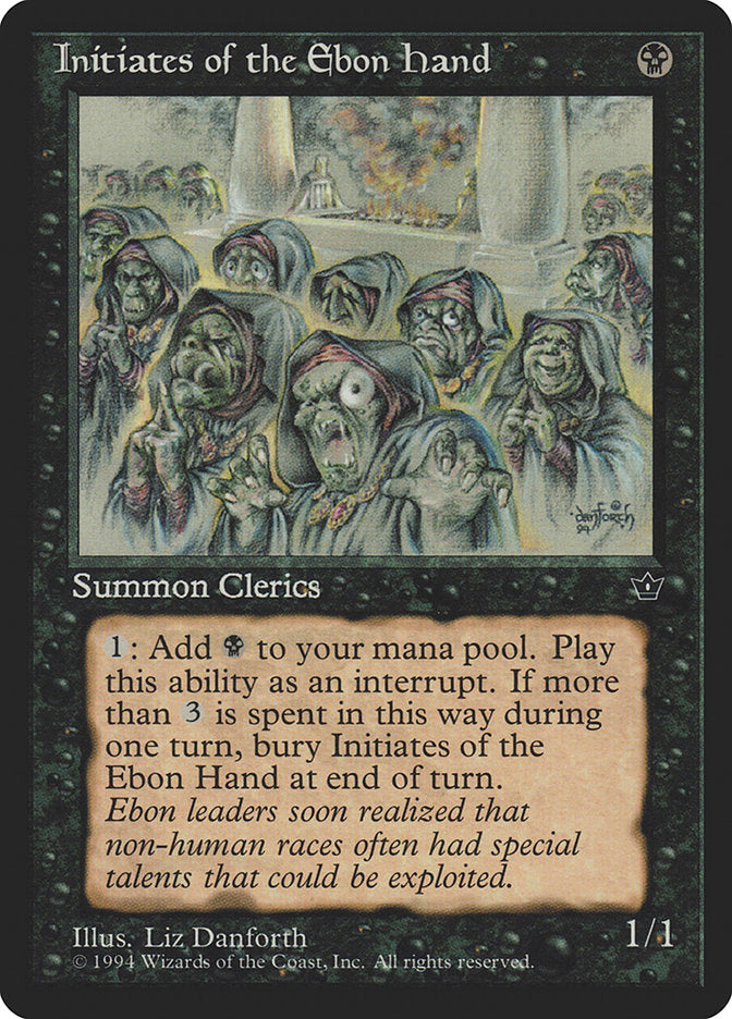 Initiates of the Ebon Hand (Liz Danforth) [Fallen Empires] | Gate City Games LLC