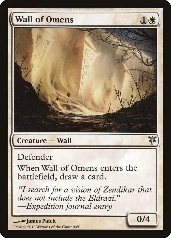 Wall of Omens [Duel Decks: Sorin vs. Tibalt] | Gate City Games LLC