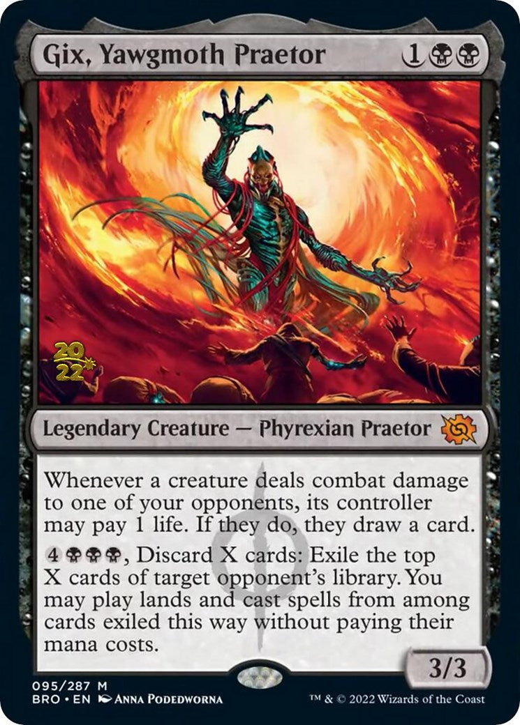 Gix, Yawgmoth Praetor [The Brothers' War Prerelease Promos] | Gate City Games LLC