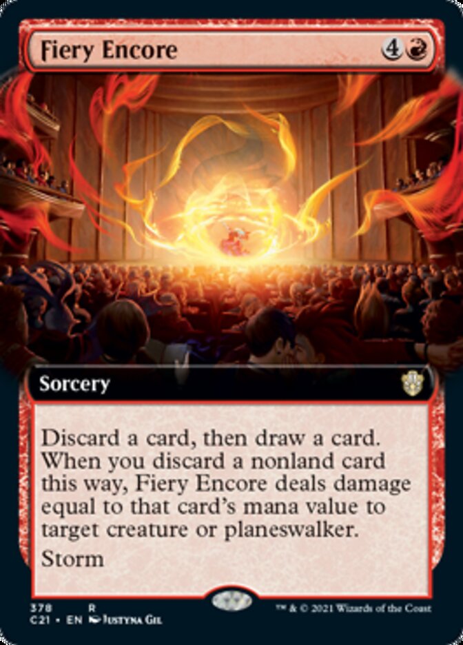Fiery Encore (Extended Art) [Commander 2021] | Gate City Games LLC