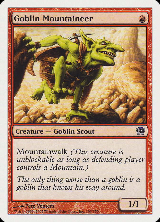 Goblin Mountaineer [Ninth Edition] | Gate City Games LLC