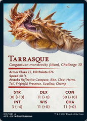 Tarrasque Art Card [Dungeons & Dragons: Adventures in the Forgotten Realms Art Series] | Gate City Games LLC