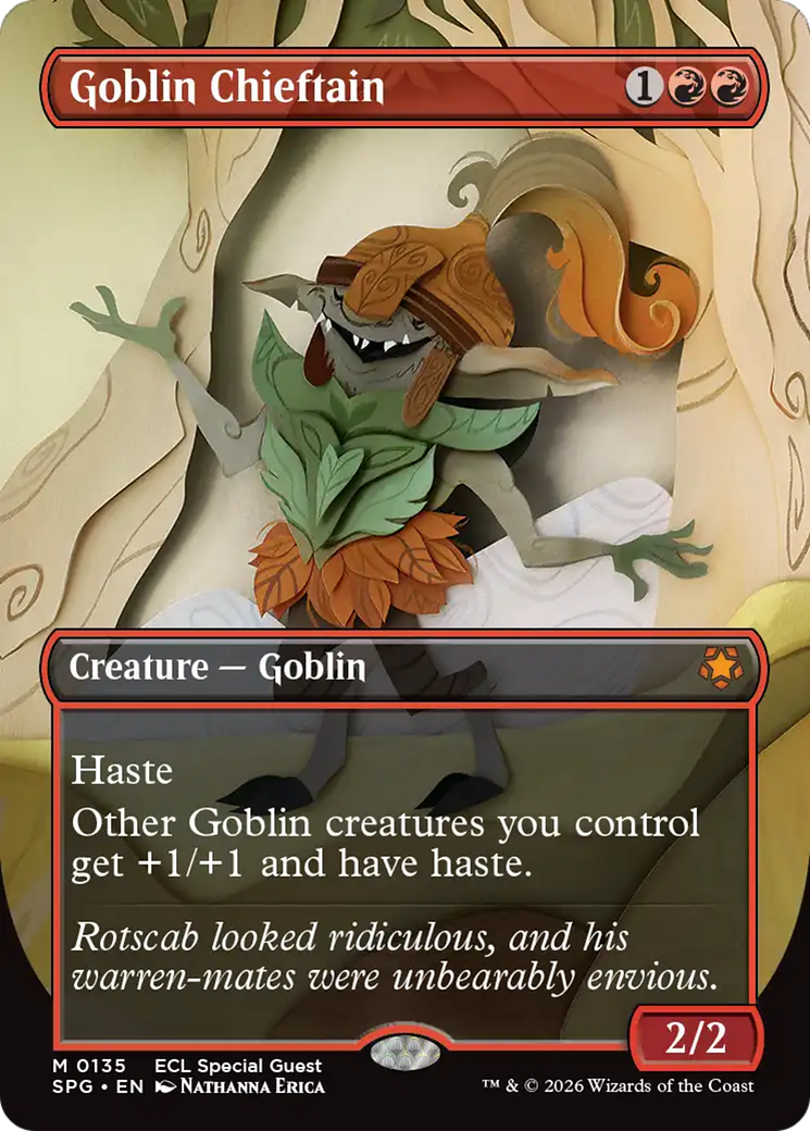 Goblin Chieftain (Borderless) [Lorwyn Eclipsed Special Guests] | Gate City Games LLC