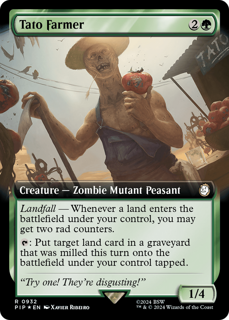 Tato Farmer (Extended Art) (Surge Foil) [Fallout] | Gate City Games LLC