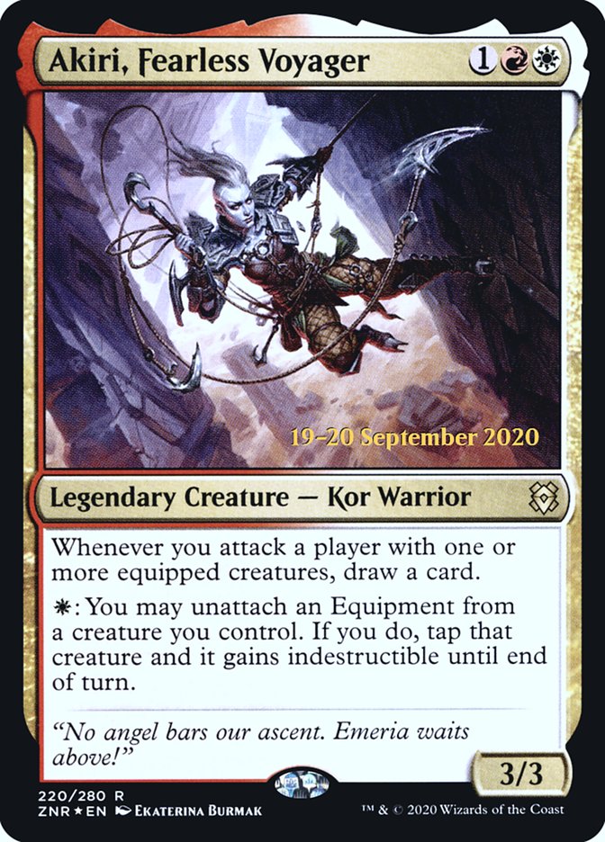 Akiri, Fearless Voyager [Zendikar Rising Prerelease Promos] | Gate City Games LLC