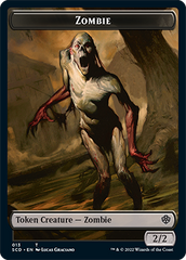 Zombie // Zombie Army Double-Sided Token [Starter Commander Decks] | Gate City Games LLC