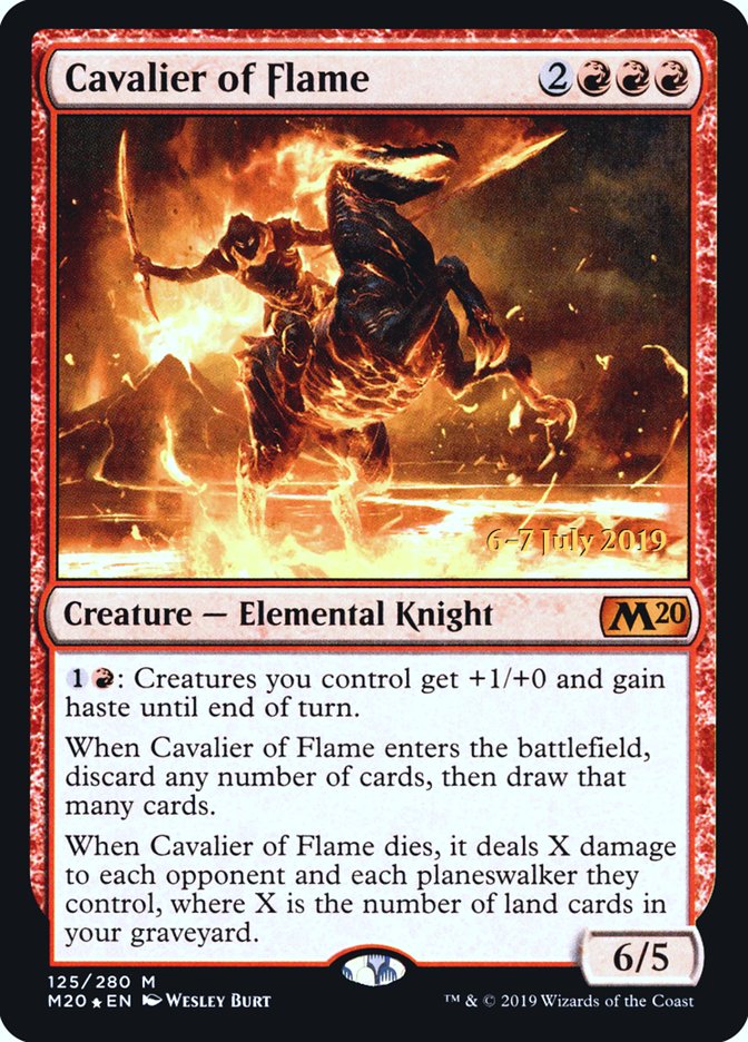 Cavalier of Flame [Core Set 2020 Prerelease Promos] | Gate City Games LLC
