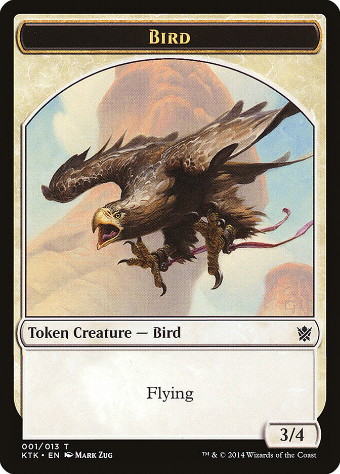 Bird Token [Khans of Tarkir Tokens] | Gate City Games LLC