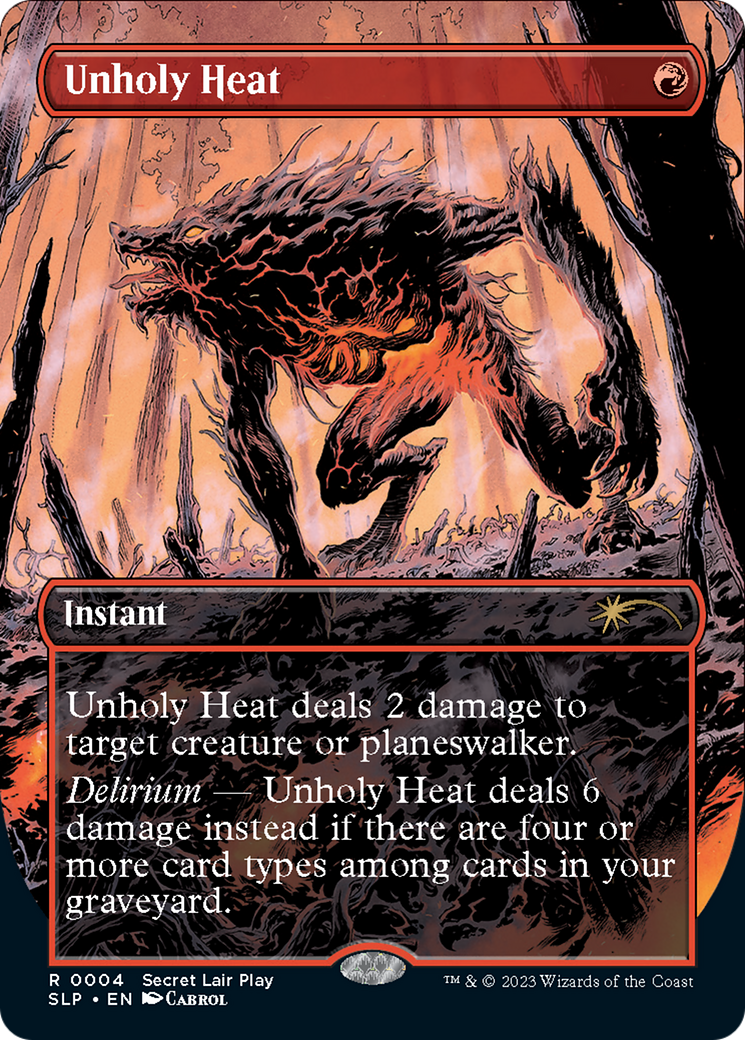 Unholy Heat (Borderless) [Secret Lair Showdown] | Gate City Games LLC