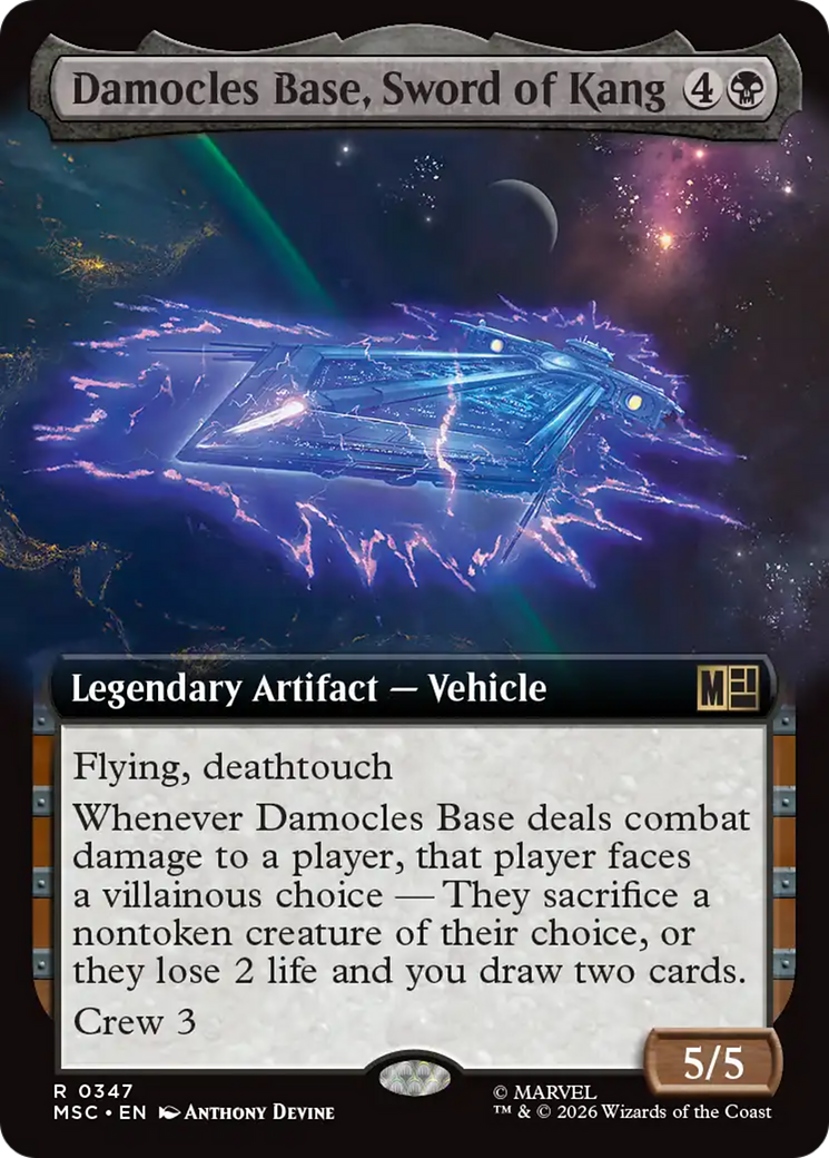 Damocles Base, Sword of Kang (Extended Art) [Marvel Super Heroes Commander] | Gate City Games LLC