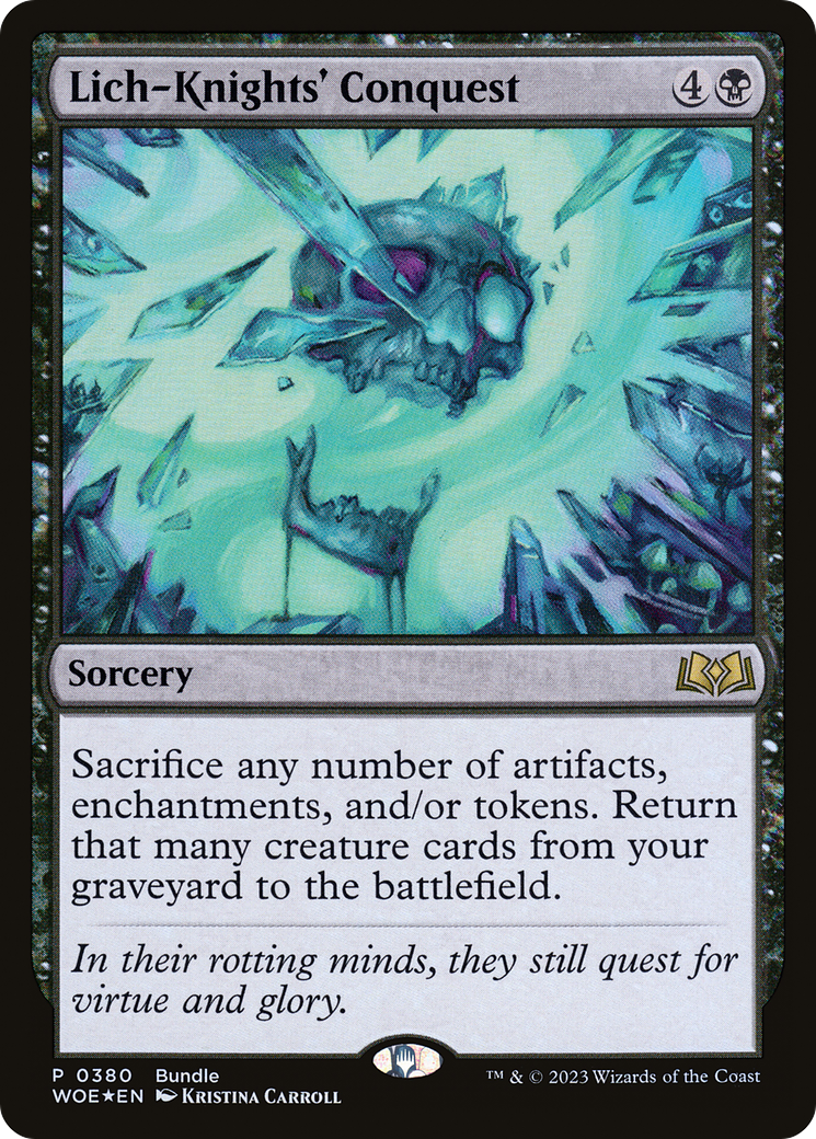 Lich-Knights' Conquest (Bundle) [Wilds of Eldraine Promos] | Gate City Games LLC