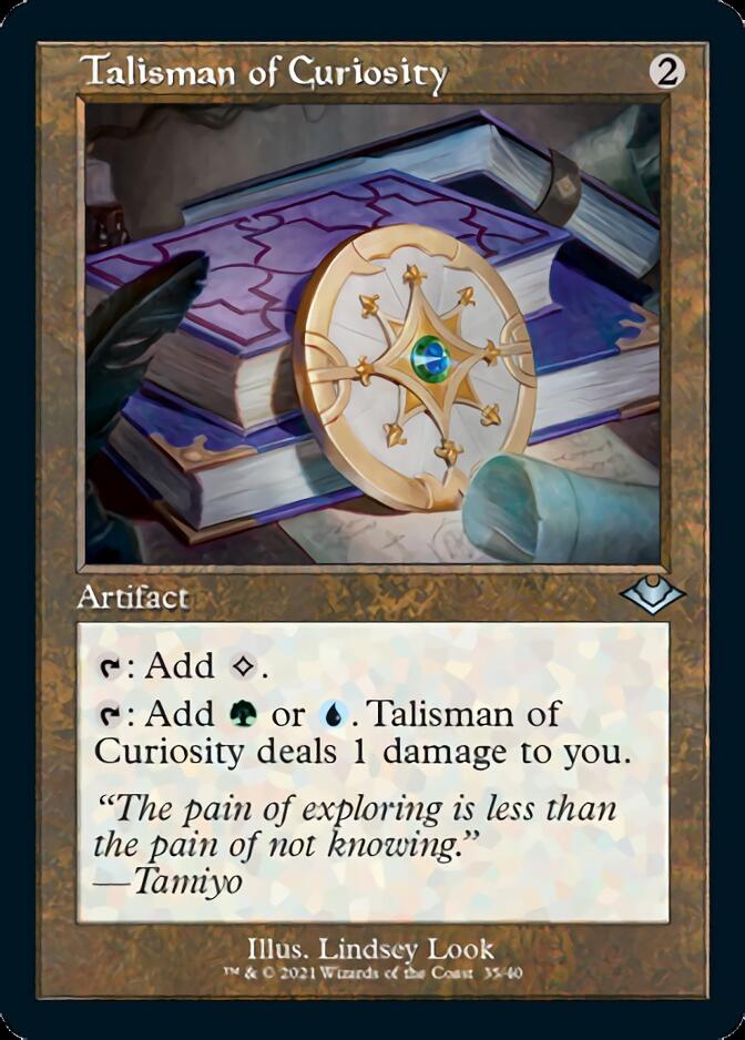 Talisman of Curiosity (Retro Foil Etched) [Modern Horizons] | Gate City Games LLC
