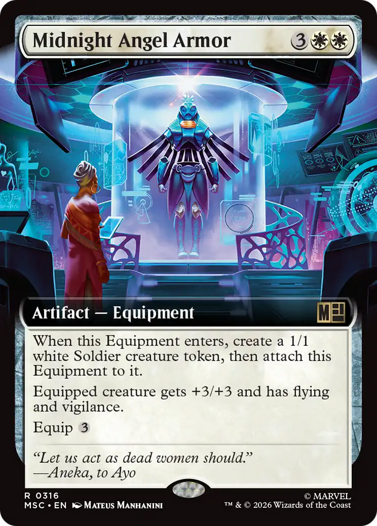 Midnight Angel Armor (Extended Art) [Marvel Super Heroes Commander] | Gate City Games LLC