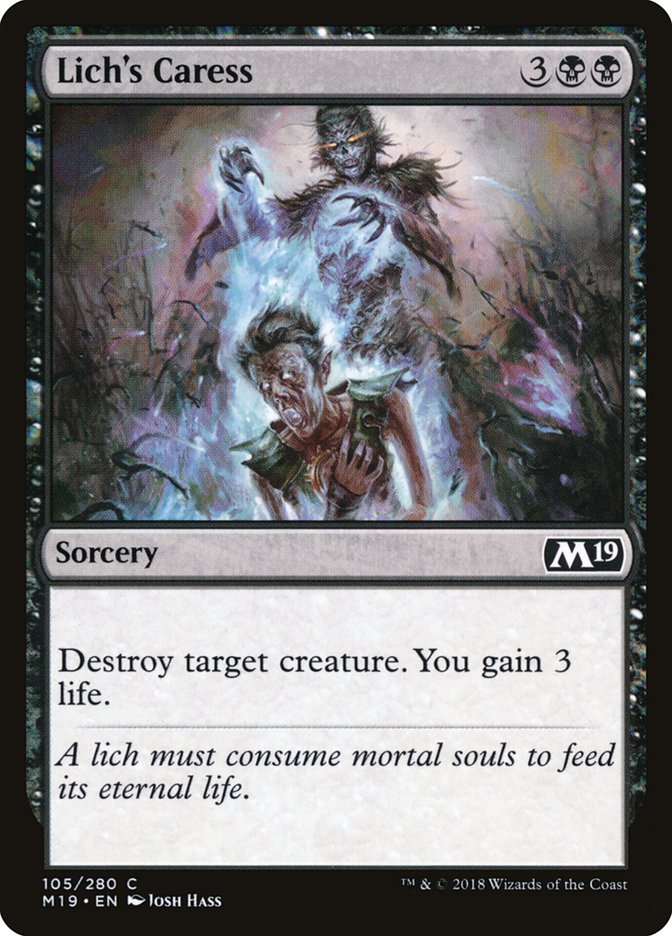Lich's Caress [Core Set 2019] | Gate City Games LLC
