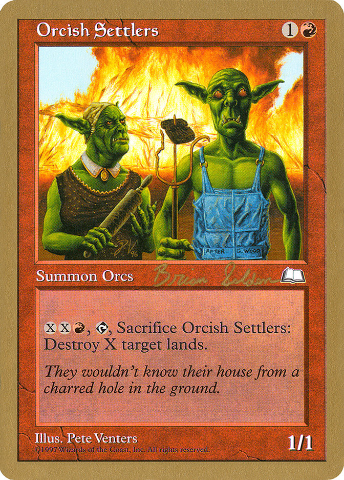 Orcish Settlers (Brian Selden) [World Championship Decks 1998] | Gate City Games LLC