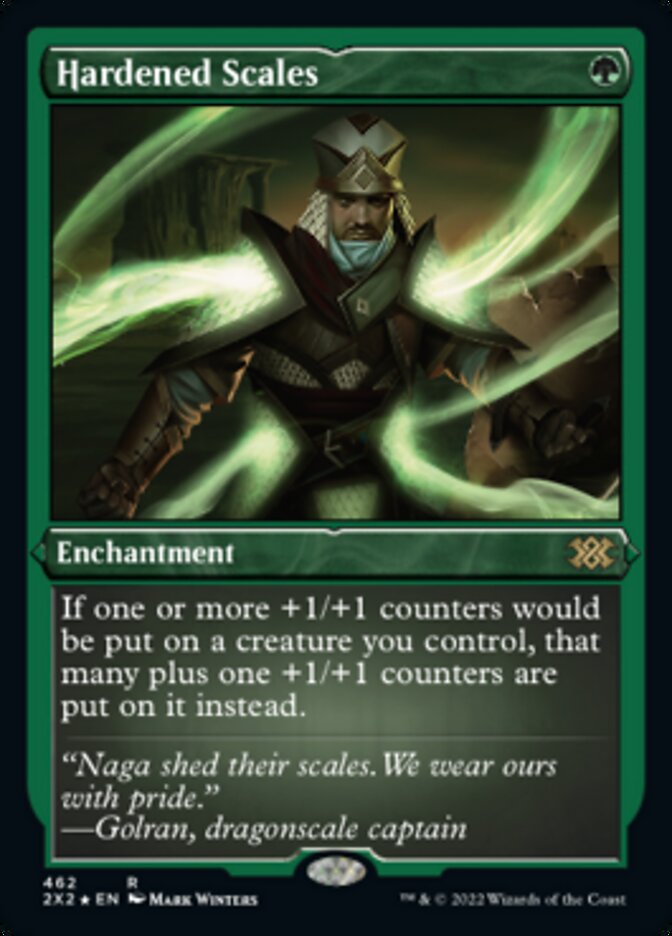 Hardened Scales (Foil Etched) [Double Masters 2022] | Gate City Games LLC