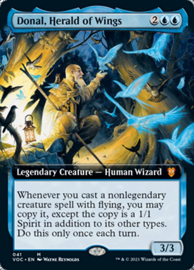 Donal, Herald of Wings (Extended Art) [Innistrad: Crimson Vow Commander] | Gate City Games LLC
