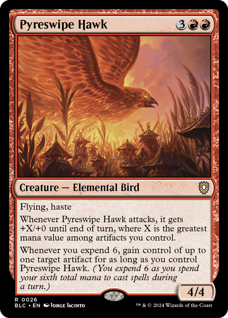 Pyreswipe Hawk [Bloomburrow Commander] | Gate City Games LLC