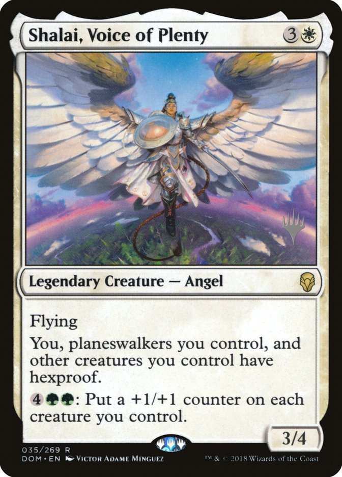 Shalai, Voice of Plenty (Promo Pack) [Dominaria Promos] | Gate City Games LLC
