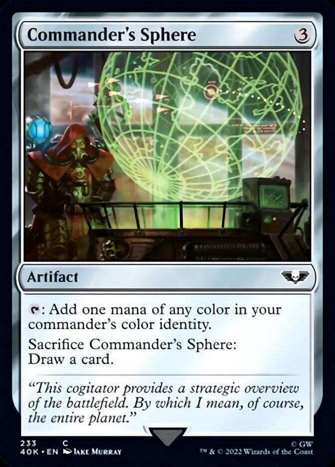 Commander's Sphere (233) (Surge Foil) [Warhammer 40,000] | Gate City Games LLC