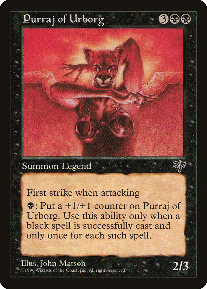 Purraj of Urborg [Mirage] | Gate City Games LLC