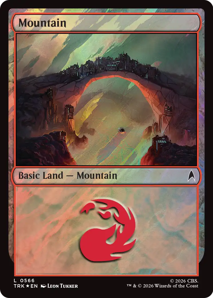 Mountain (0566) (Surge Foil) [Star Trek Commander] | Gate City Games LLC