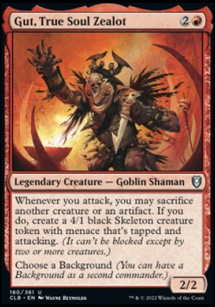 Gut, True Soul Zealot [Commander Legends: Battle for Baldur's Gate] | Gate City Games LLC